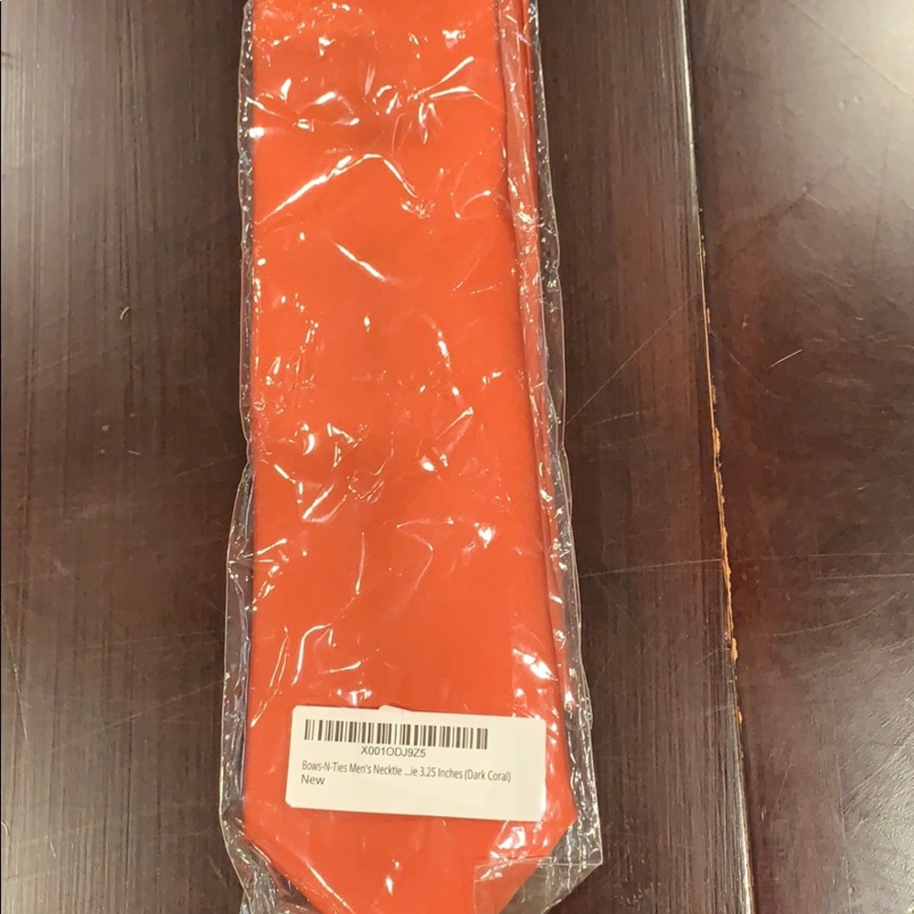 Bows-N-Ties men’s necktie ie3.25 inches Dark coral